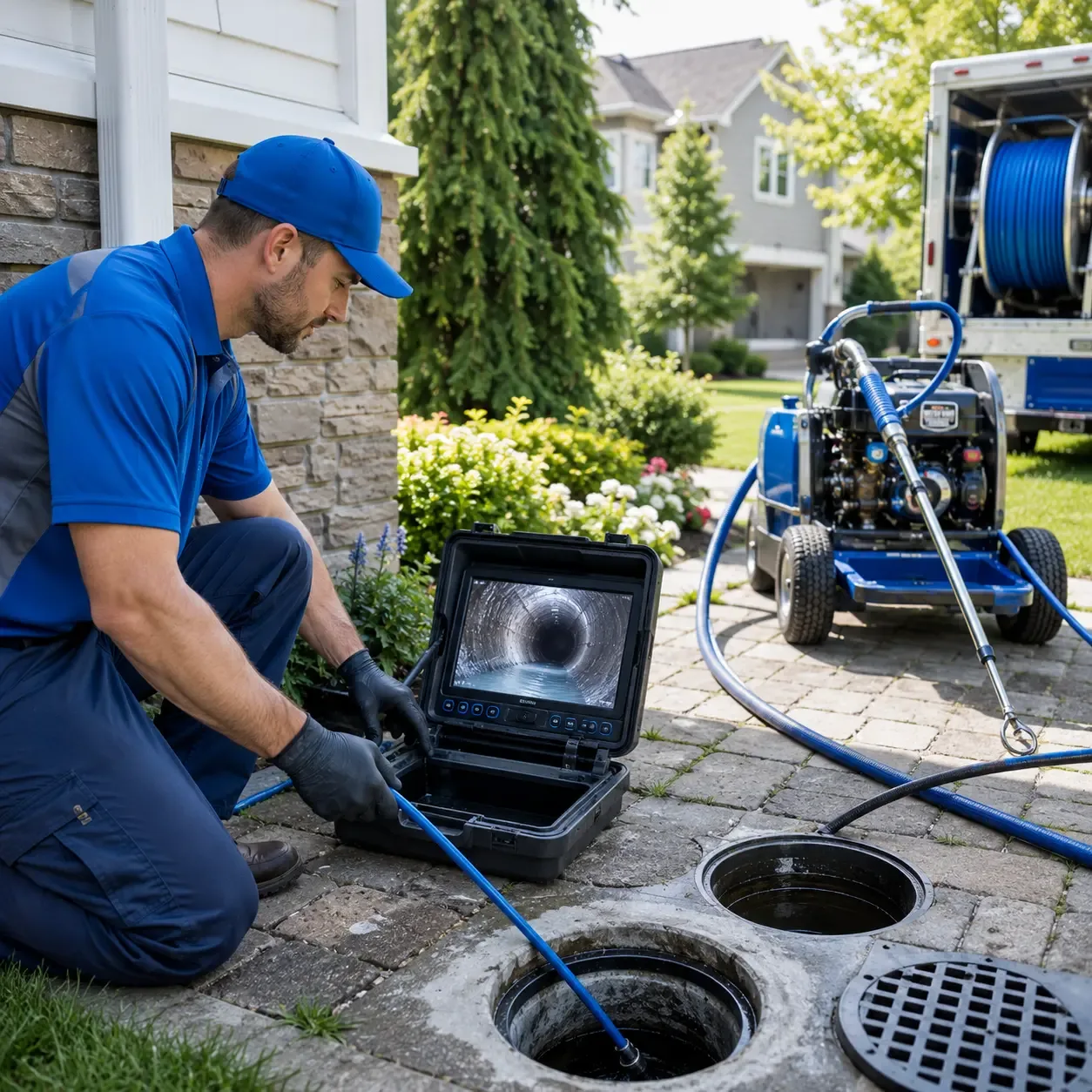 Outdoor drain cleaning professionals serving Feasterville Trevose, PA