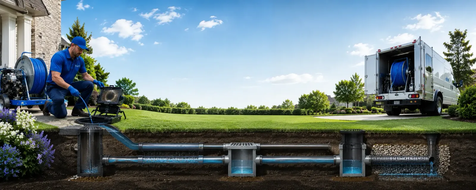 Outdoor drain cleaning information for Feasterville Trevose, PA